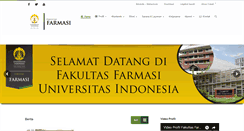 Desktop Screenshot of farmasi.ui.ac.id