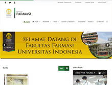 Tablet Screenshot of farmasi.ui.ac.id