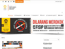 Tablet Screenshot of fisip.ui.ac.id
