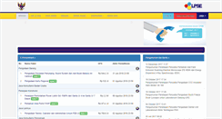 Desktop Screenshot of lpse.ui.ac.id