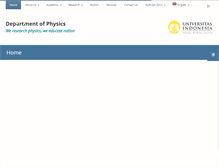 Tablet Screenshot of fisika.ui.ac.id