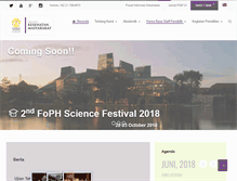 Tablet Screenshot of fkm.ui.ac.id